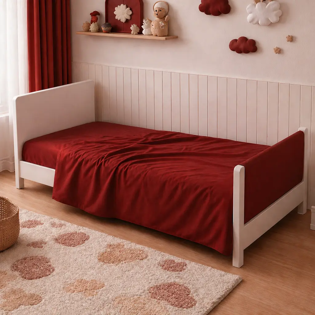 Дитяча постільна білизна MIRSON LITTLE KIDS фланель Red 110х160см (2200012800744) - фото 8
