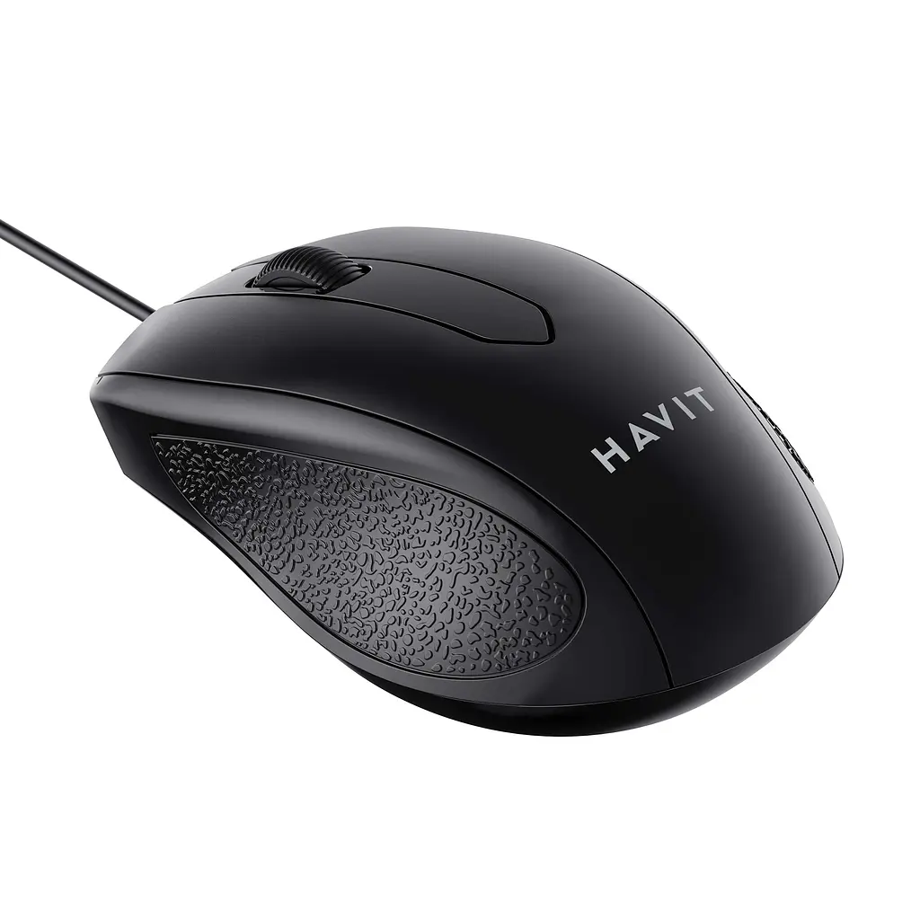 Дротова миша HAVIT MS80 USB Black HAVIT (28958-000) - фото 5