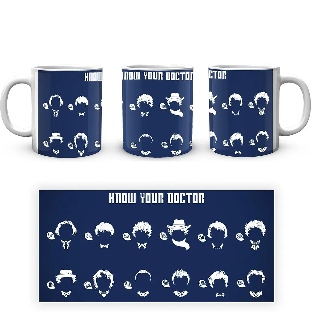 Кухоль GeekLand Doctor Who Know your doctor DW.02.354 330 мл білий - фото 3