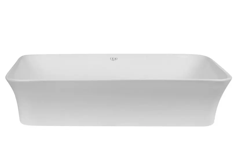 Комплект Qtap Virgo: Раковина накладная прямоугольная 490х350х110 мм White + Донный клапан PU02 (QT18112261WN47305) - фото 2