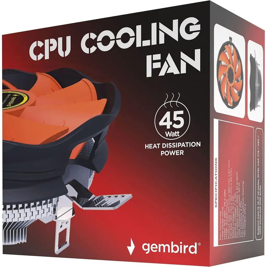 Кулер для процесора Gembird CPU-HURACAN-X30 (CPU-HURACAN-X30) - фото 6
