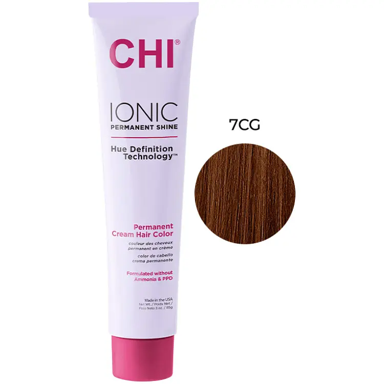Крем-фарба для волосся CHI Ionic 7CG темний мідно-золотистий професійна безаміачна 85 г - фото 2