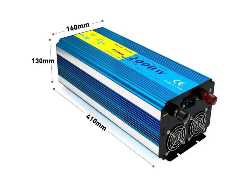 Автомобільний інвертор Choetech 12/220V 2000Вт (INV-C2000WUPS-EU) - фото 4