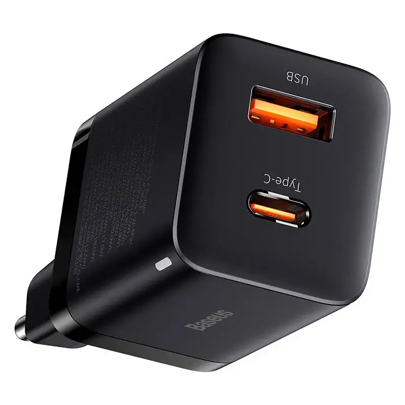 МЗП Baseus Super Si Pro Quick Charger 30W (1USB-A/1C) (CCSUPP-E) Black - фото 5