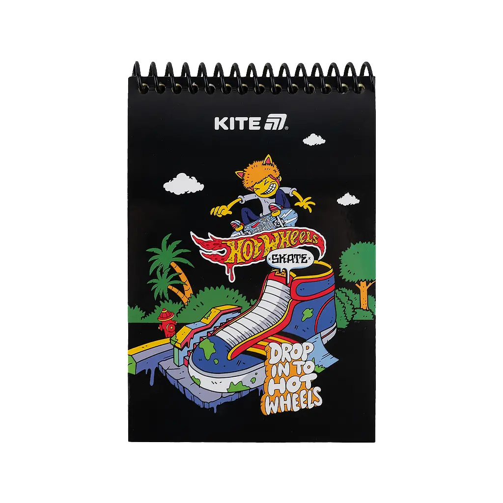 Блокнот Kite на спіралі Hot Wheels А6, 48 аркушів, нелінований (HW25-196-2) - фото 2