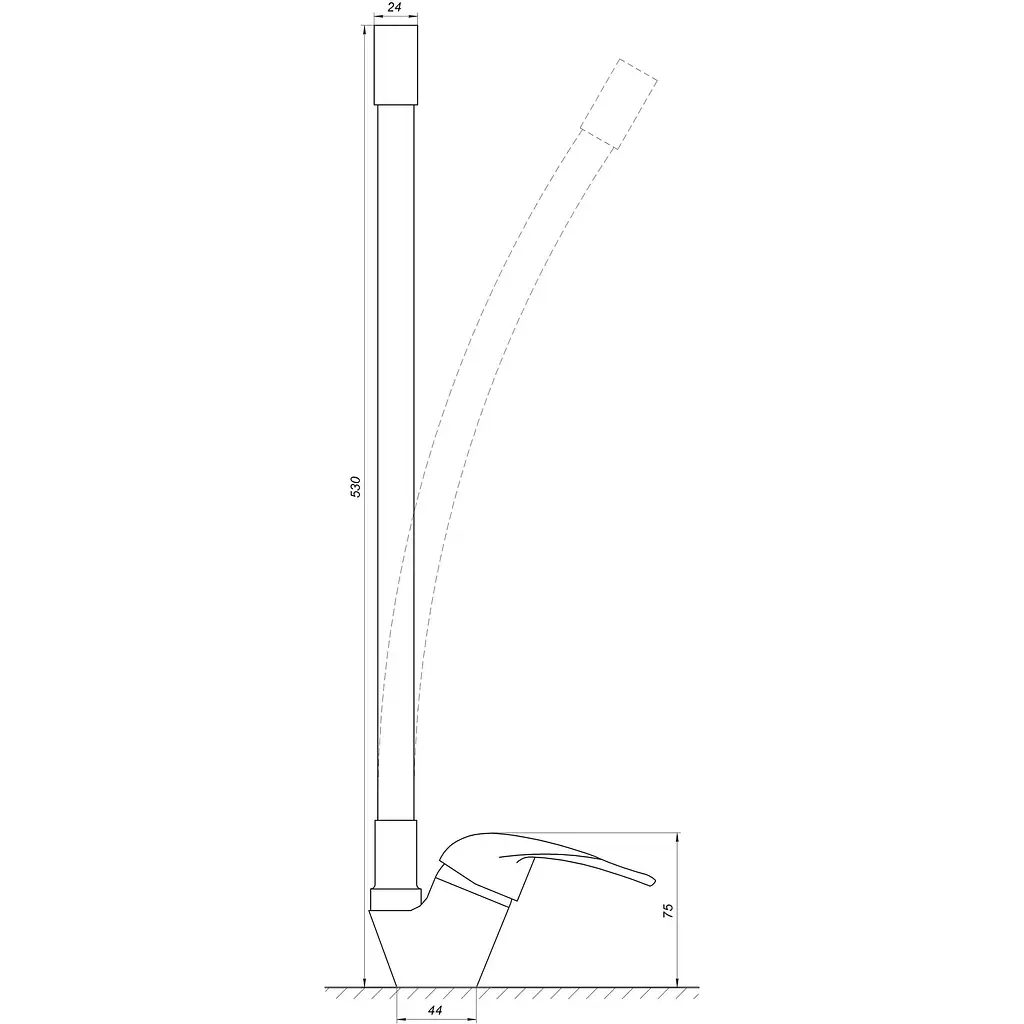 Змішувач для кухні EcoMix Energo E-GEZ-203SLR-GRAY (17506) - фото 5