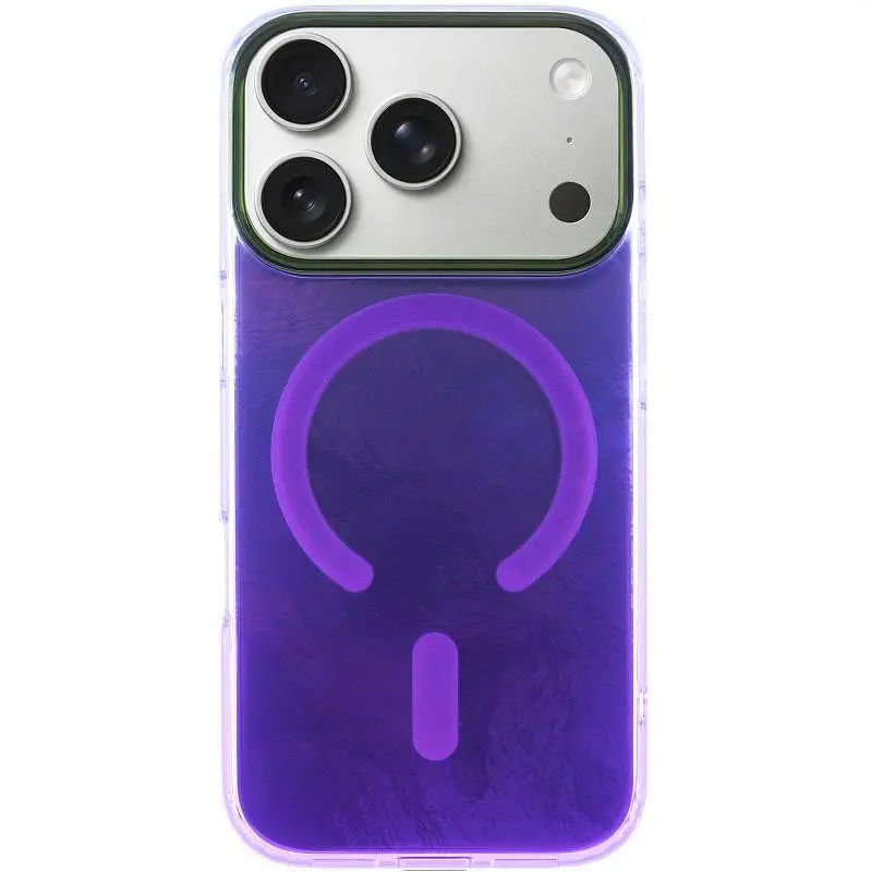 Чохол TPU Shiny Mountain (MagFit) для Apple iPhone 17 Pro Max (6.9) Purple - фото 2