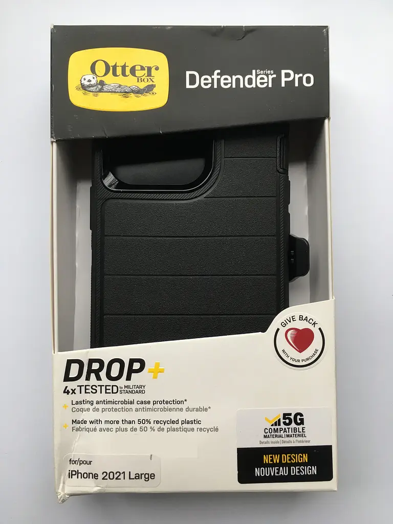 Чохол протиударний з кліпсою OtterBox Defender Pro 77-83531 для iPhone 13 Pro (6.1") Black - фото 4