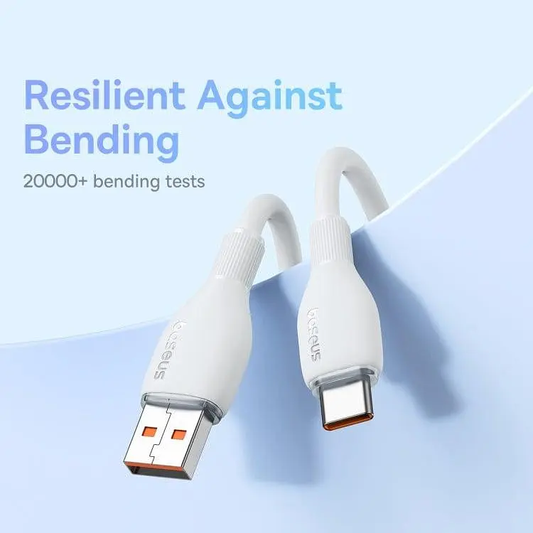 Кабель Baseus Pudding Series Fast Charging Cable USB to Type-C 100W 1.2m P10355703511-00 Purple - фото 6