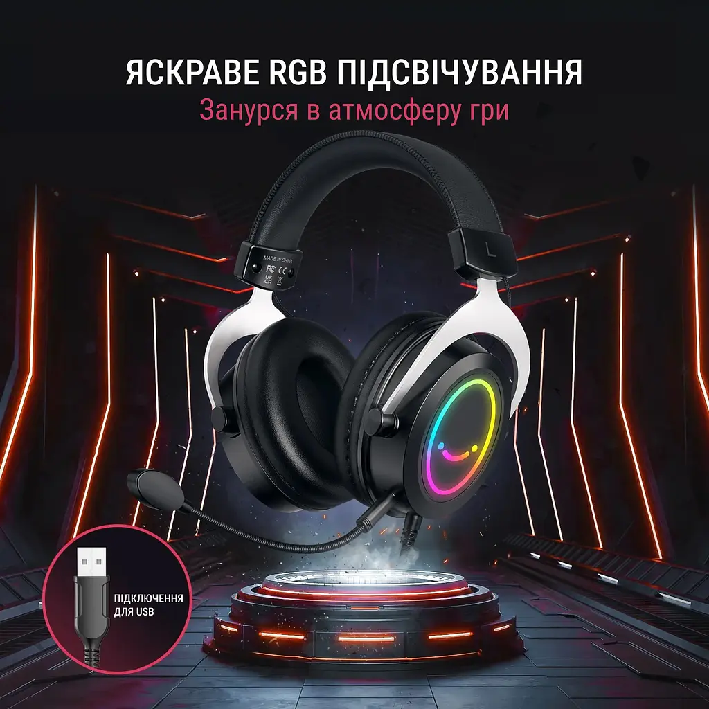 Навушники Fifine RGB чорні (H3) - фото 8