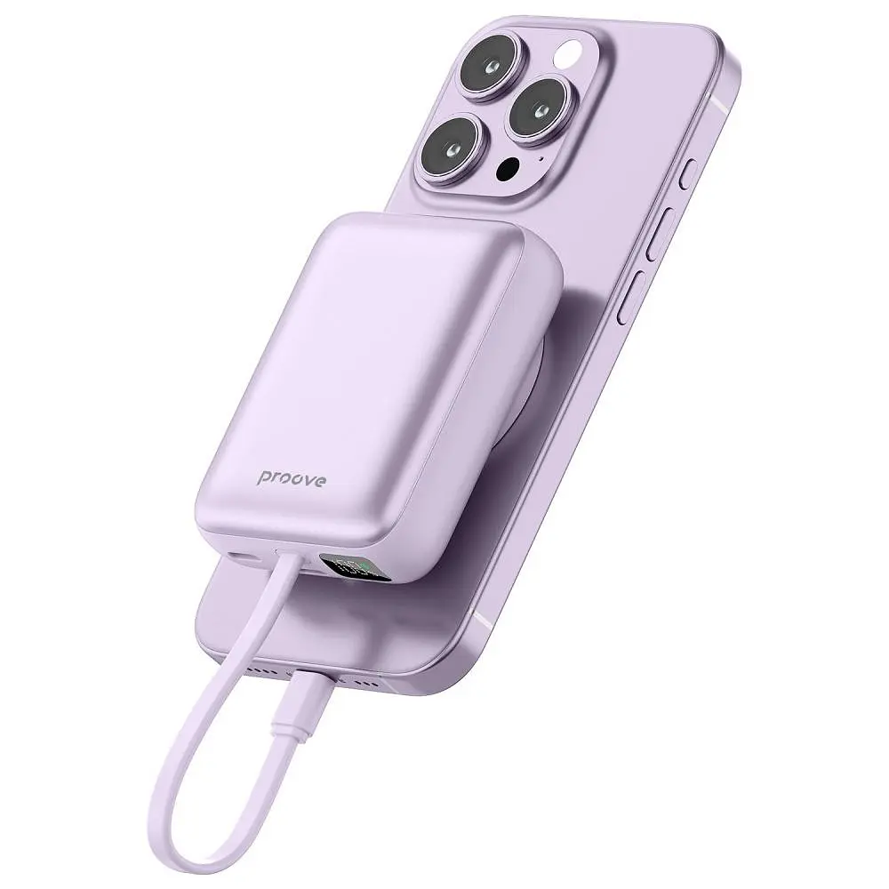 Павербанк Proove Neutron Purple 10 000 mAh / 22.5 Вт (PBNE22022209) - фото 2