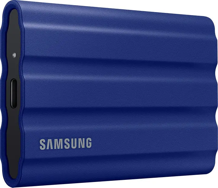 SSD диск внешний Samsung T7 Shield 2 ТБ (MU-PE2T0R/EU) синий - фото 2