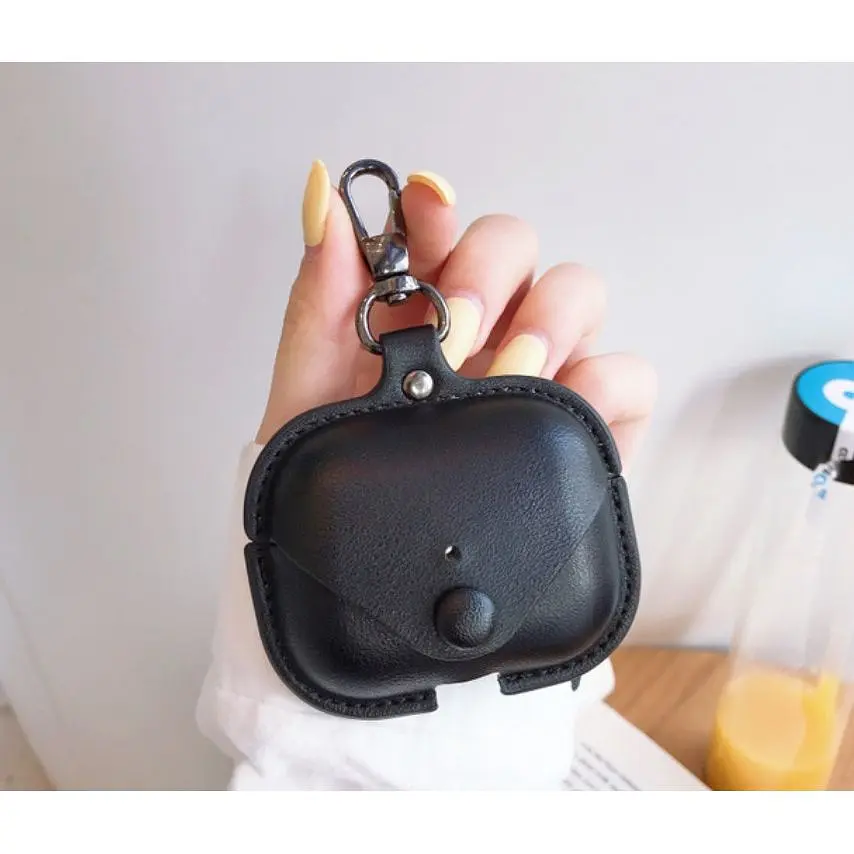 Шкіряний чохол Primo Hook для навушників Apple AirPods 3 (MME73) Black - фото 3