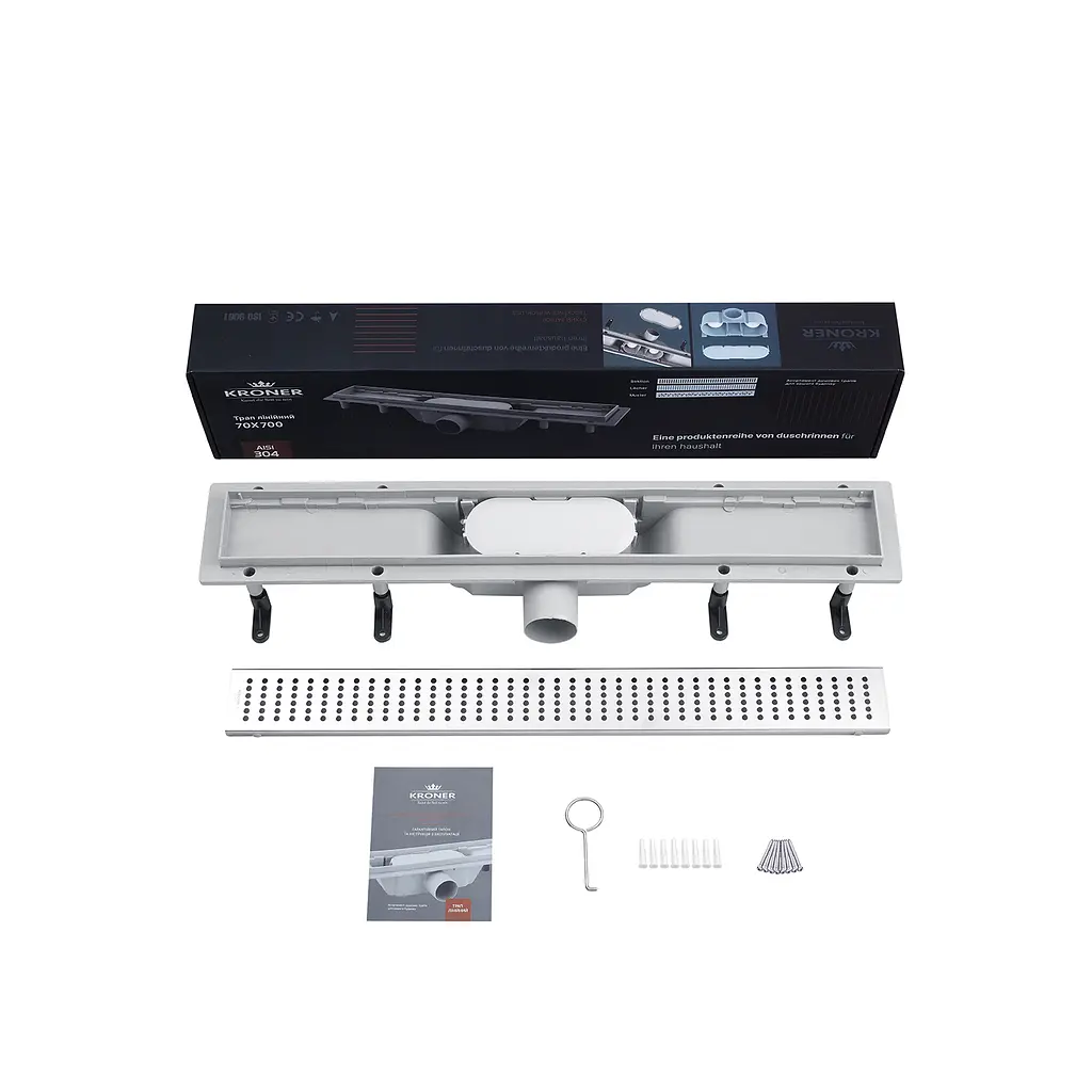 Трап линейный Kroner KRP Harz L70 Löcher CV029583 - фото 5