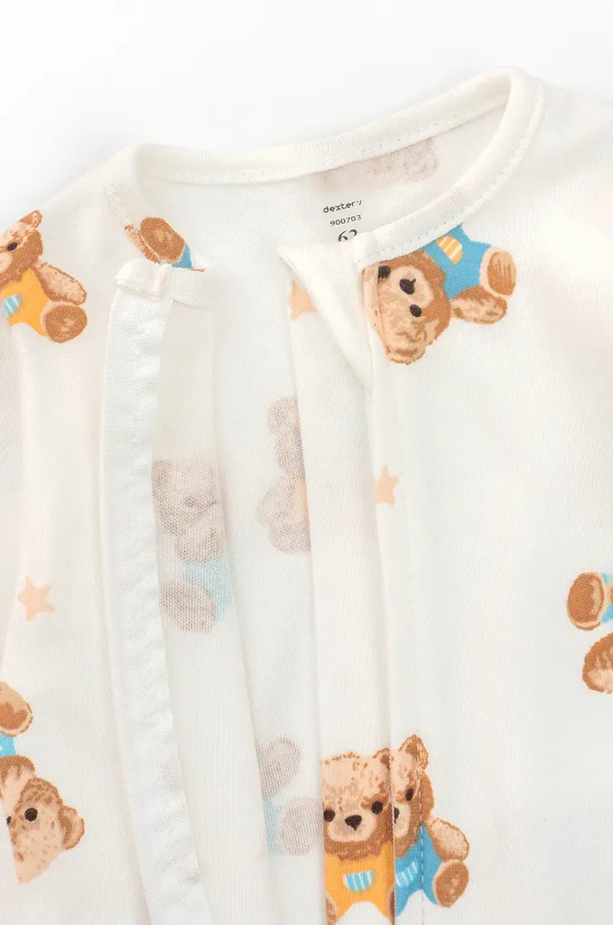 Комбинезон для младенцев на молнии Teddy Bears из хлопкового интерлока - фото 4