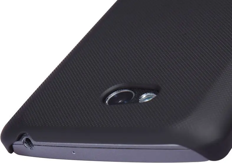 Чохол Nillkin Super Frosted Shield Case LG L80 Dual D380 black + плівка - фото 4