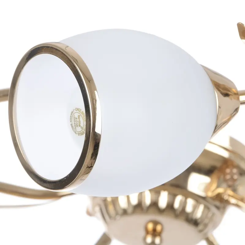 Люстра потолочная Brille флористика E14 60W G (LK-155S/5) - фото 5