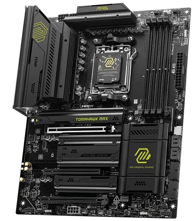 Материнська плата MSI MAG B850 TOMAHAWK MAX WIFI (MAG B850 TOMAHAWK MAX WIFI) (Socket AM5, AMD B850, ATX) - фото 2