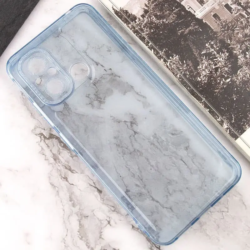 Чохол TPU Starfall Clear для Xiaomi Redmi 12C Блакитний - фото 4