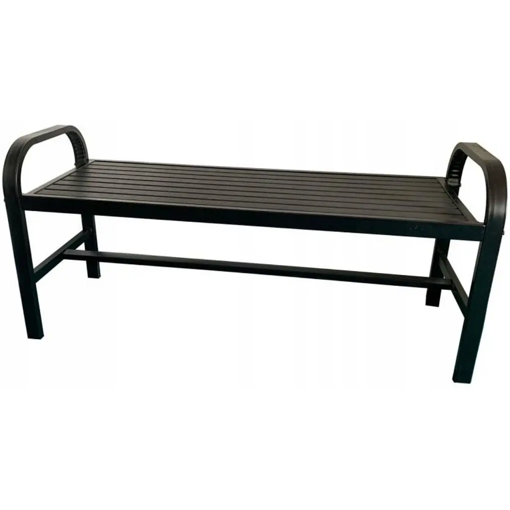 Лавка для саду Chomik Garden Line Gardineo 126x42x55 см чорна - фото 2