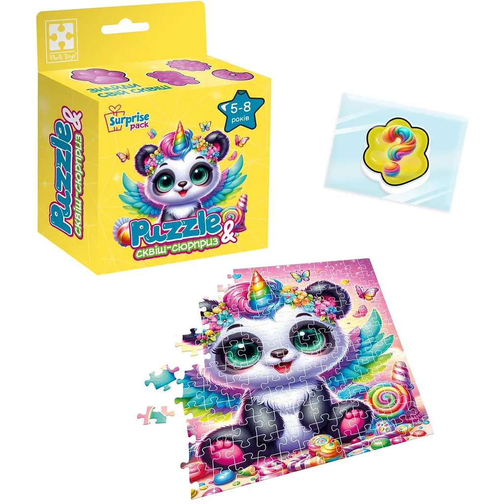 Пазлы с сюрпризом Vladi Toys Панда-единорожка (VT8030-09) - фото 2
