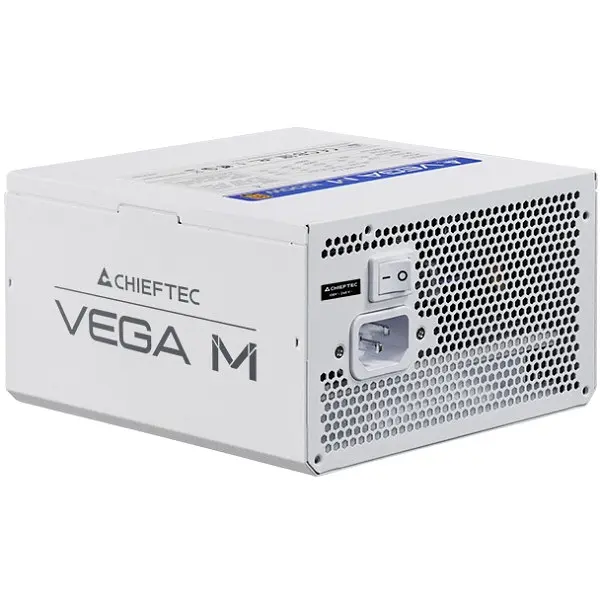 Блок живлення 1000W Chieftec VEGA PPG-1000-CW ATX 3.1 135mm, 80+ Золотистий, Fully modular, БІЛИЙ, Retail - фото 3