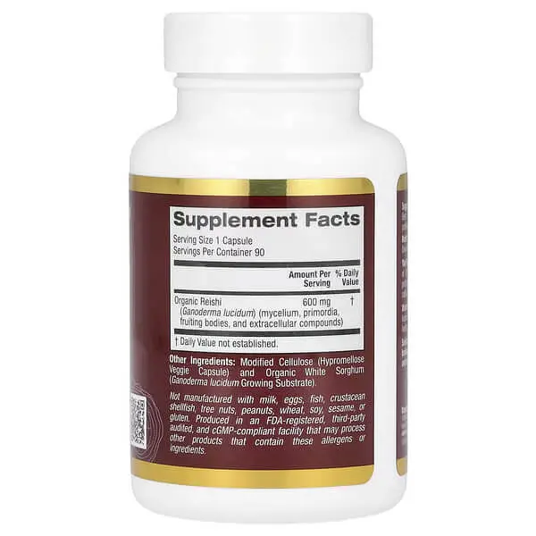 Гриби Reishi Full-Spectrum 90 Capsules CGN vit0006080 - фото 2