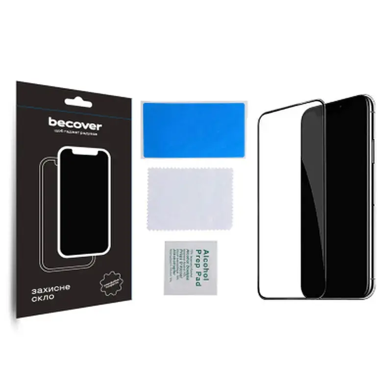 Скло захисне BeCover Apple iPhone 15 Plus Black (709788) - фото 3