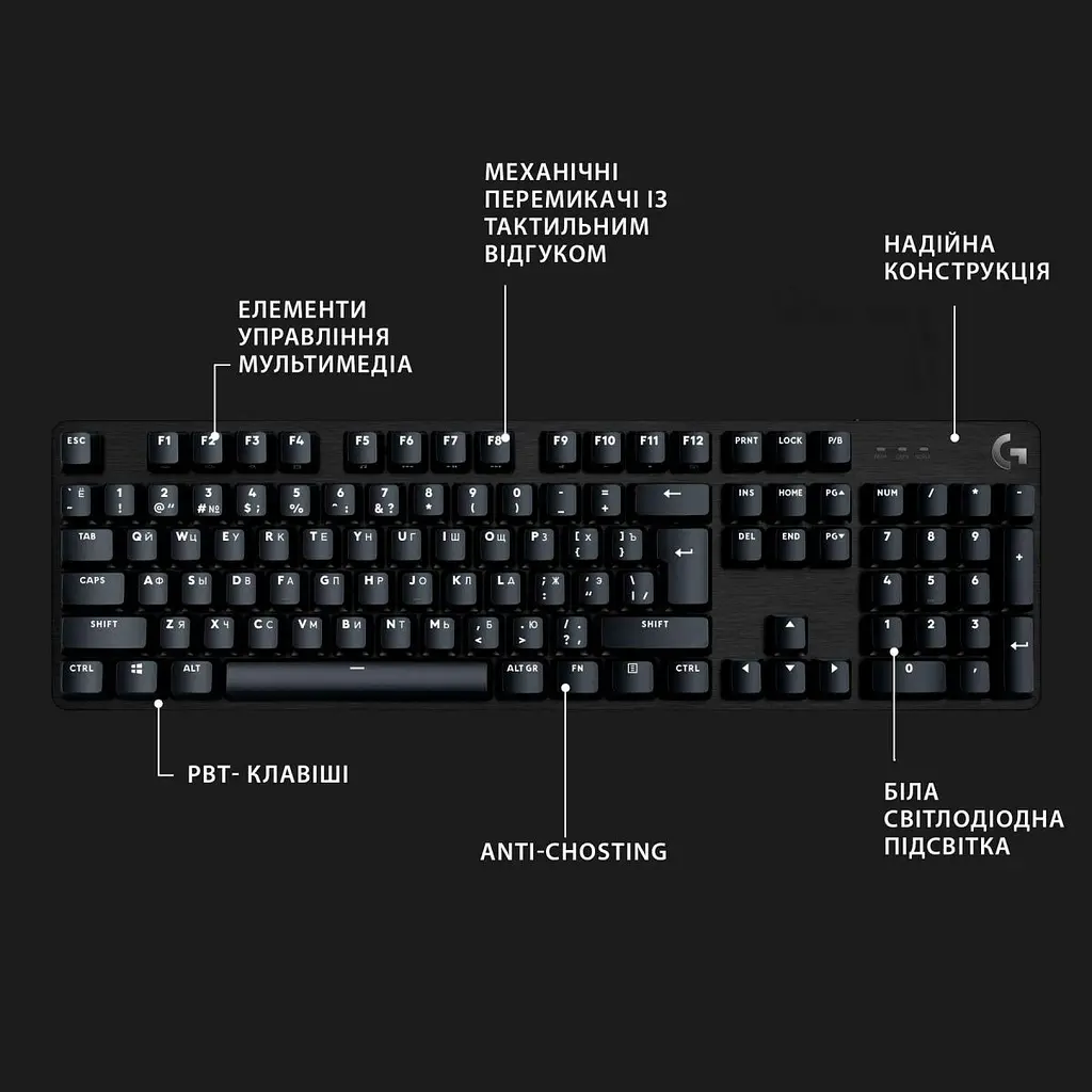 Клавиатура Logitech G413 SE UA 920-010437 [81157] - фото 6