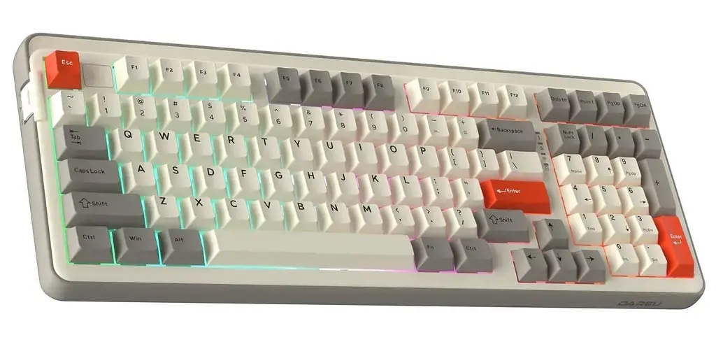 Клавіатура DAREU EK98 Pro (UA) White Gray (KB-EK98P-WT) - фото 2