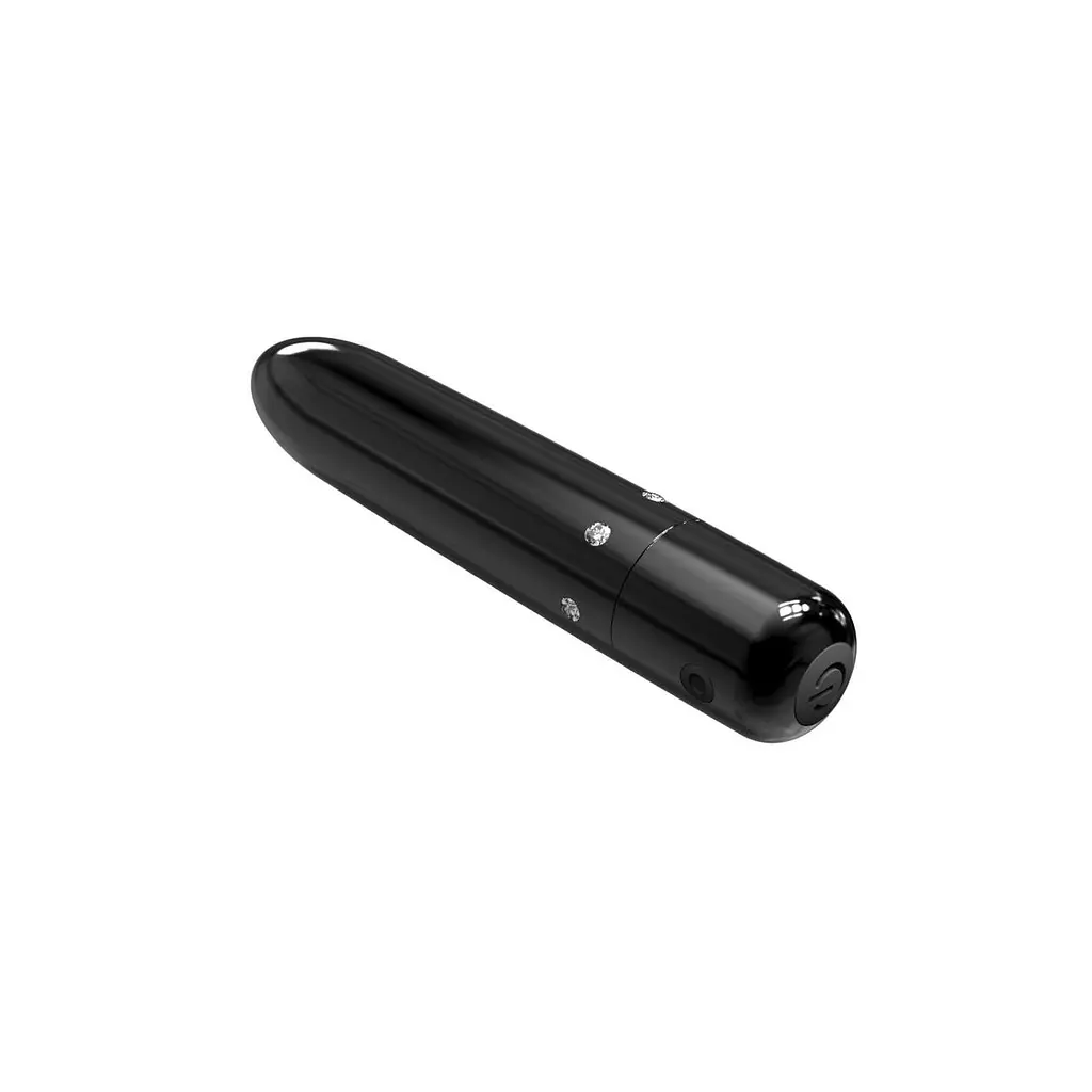 Віброкуля PowerBullet Pretty Point Rechargeable Bullet Black, потужний точковий вібратор з загостреним кінчиком на акумулятор - фото 4