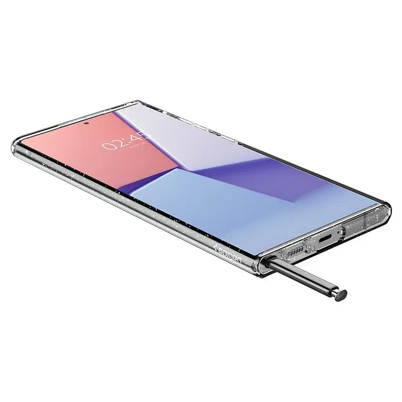 Чохол-накладка Spigen Liquid Crystal Glitter для Samsung Galaxy S22 Ultra SM-S908 Crystal Quartz (ACS03913) - фото 5
