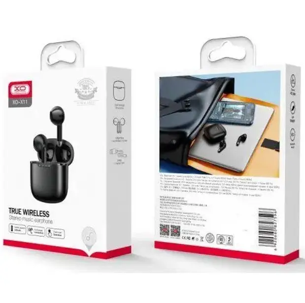 Навушники XO X11 TWS Wireless Earphone Black - фото 3