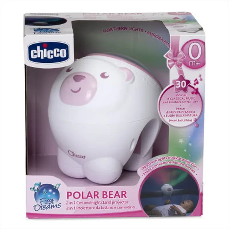 Нічник Chicco проектор First Dreams Полярне ведмежа Рожевий (11558.10) - фото 6