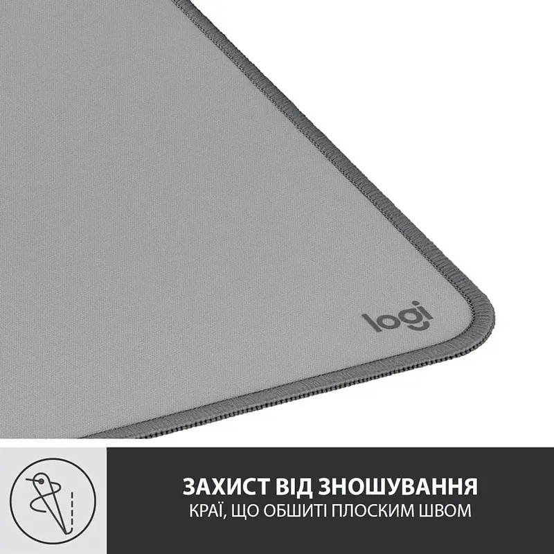 Коврик для мыши Desk Mat Studio Series Mid Grey (956-000052) Logitech teh0022896 - фото 6