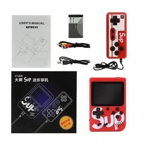 Ретро ігрова приставка c джойстиком Dendy Sup Retro Game Box with Controller 400 ігор (Red) [47103] - фото 2