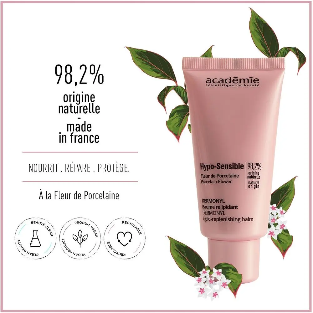 Восстанавливающий бальзам Academie Dermonyl Lipid-Replenishing Balm Фарфоровый цветок 50 мл (3145070407056) - фото 3