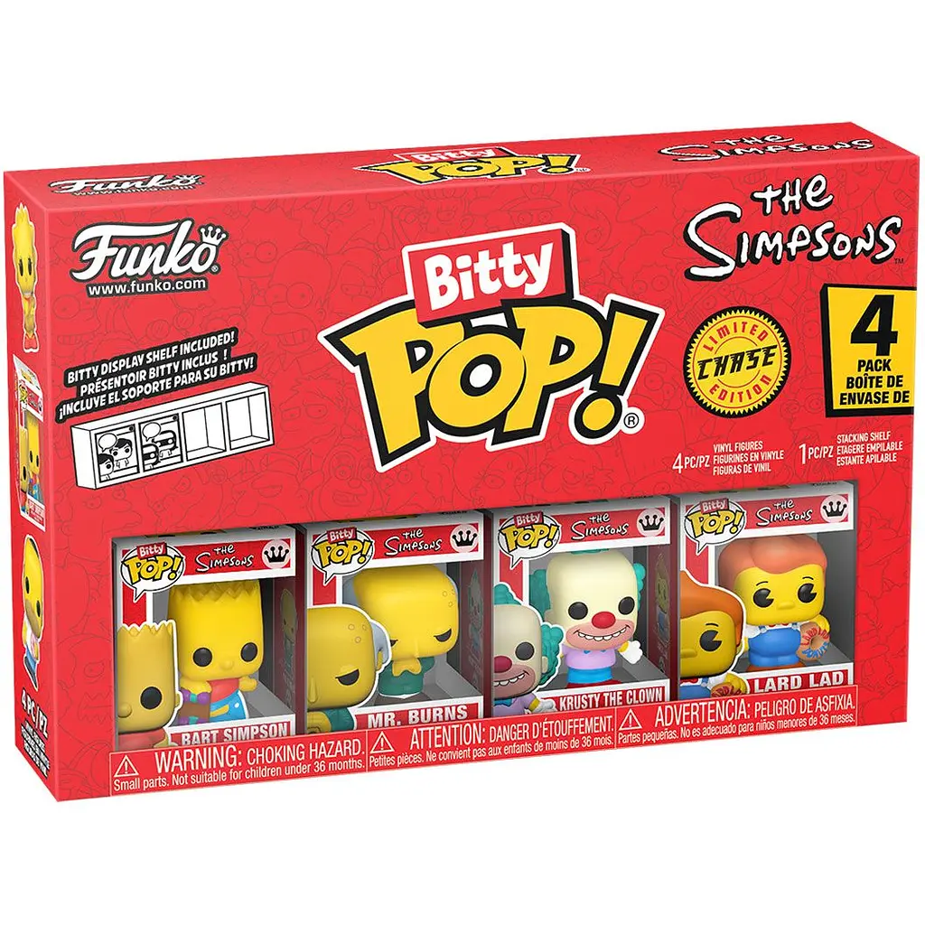 Набір ігрових фігурок Bitty Pop! Сімпсони Барт 4 фігурки в асортименті (85707) - фото 2