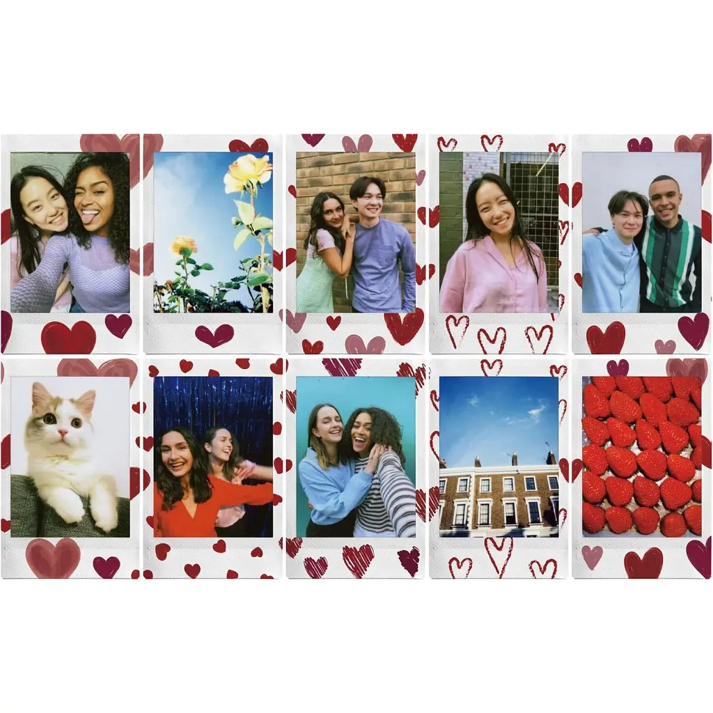 Фотопапір Fujifilm Instax Mini Heart Sketch 1x10 (16799926) [134161] - фото 2