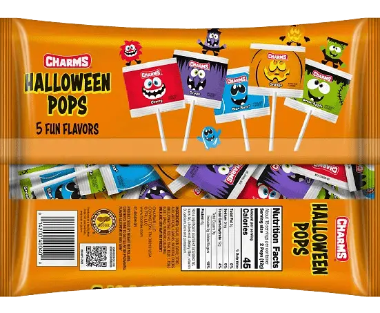 Льодяники на паличці Charms Halloween Pops 35 шт, 210г - фото 3