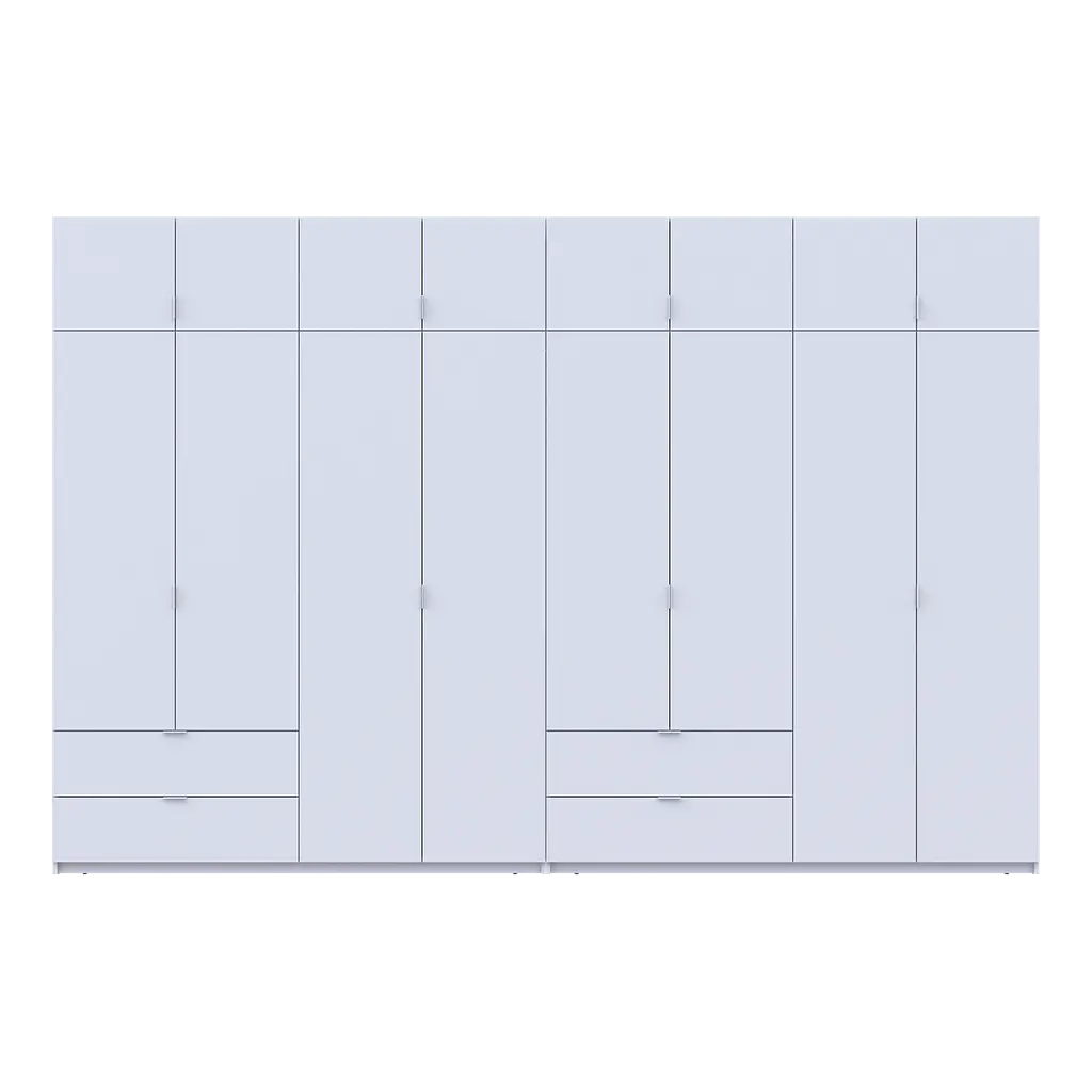 Шафа для одягу Doros Лукас Біла 4+4 ДСП 360х50х240 (42005142) - фото 4