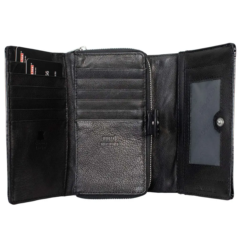 Гаманець жіночий шкіряний Semi Line RFID Black (P8229-0) - фото 3