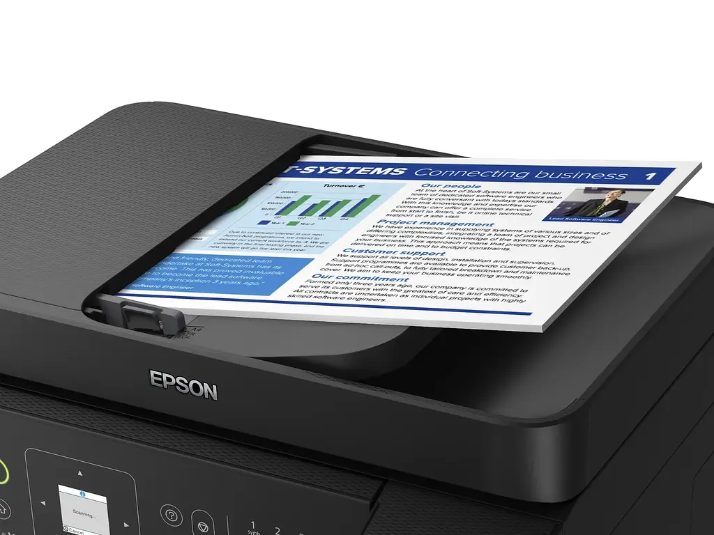 Багатофункціональний пристрій А4 Epson EcoTank L5590 Wi-Fi (C11CK57404) - фото 4
