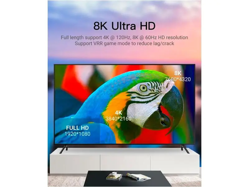Кабель Vention HDMI to HDMI V2.1 60m Black (ALBBAE) - фото 6