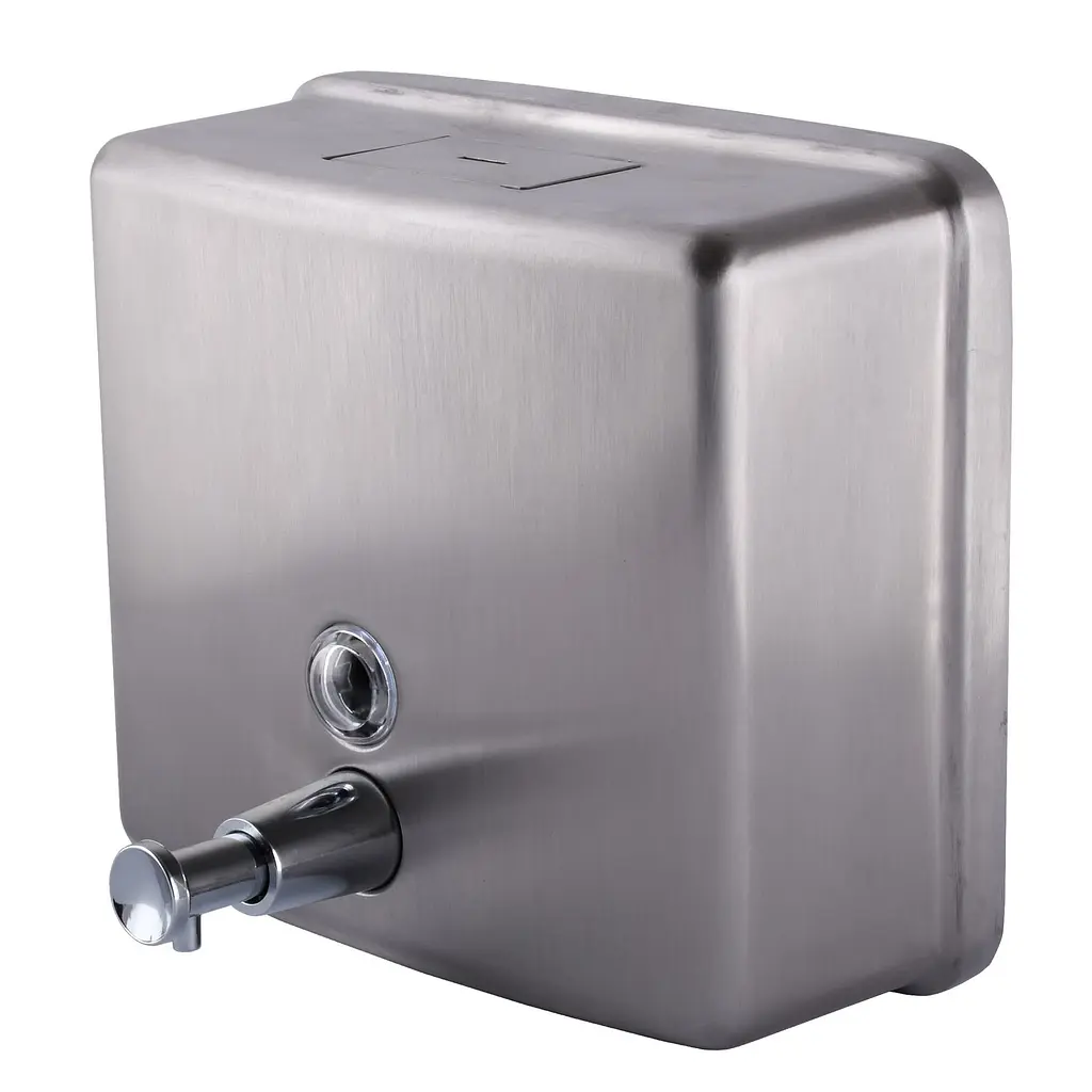 Дозатор для рідкого мила Hotec 13.115 Stainless Steel, Хром матовий - фото 2