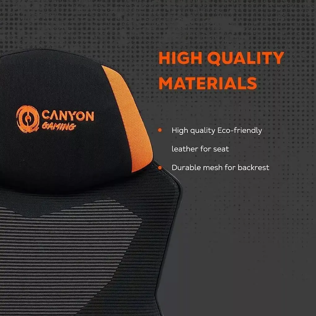 Ігрове крісло Canyon Wave MCH02 Mesh Black Orange (CNE-MCH02) - фото 10