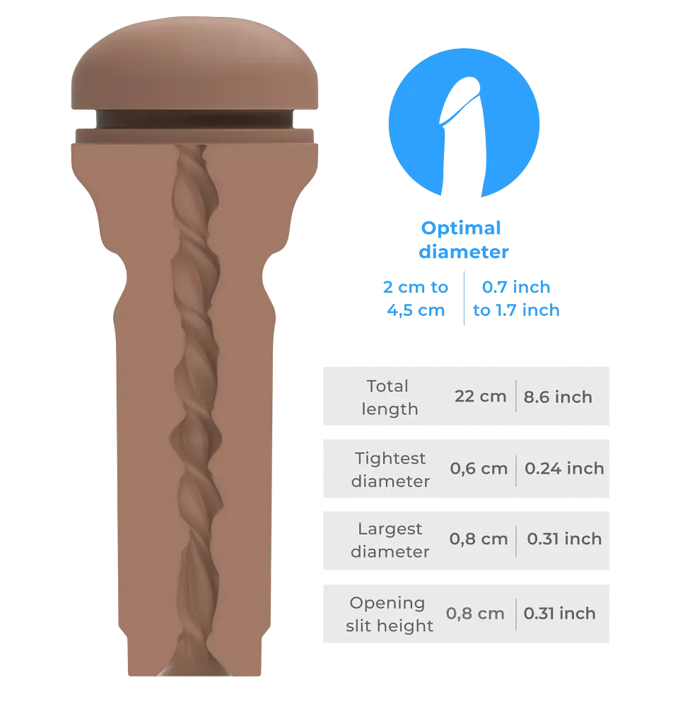 Мастурбатор-попа Kiiroo Feel Stroker Butt Extra Tight Mid Brown для Keon - фото 4