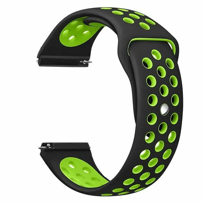 Спортивный ремешок Primo Perfor Sport для Samsung Galaxy Watch Active/Active 2 Black Green - фото 2