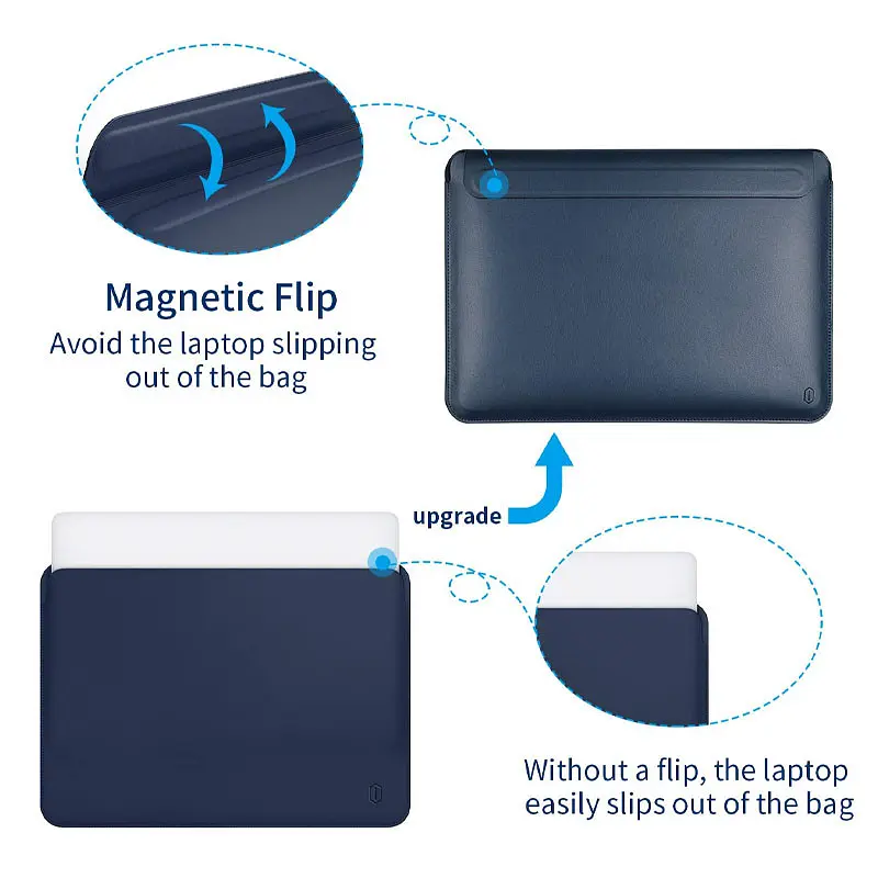 Чехол с подставкой WIWU SKIN PRO Portable Stand Sleeve 14.2" - фото 5