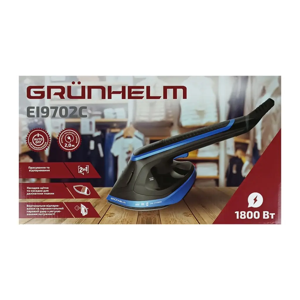 Відпарювач для одягу Grunhelm EI9702C - фото 8